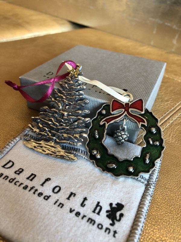 Portland Maine Danforth Pewter ornaments