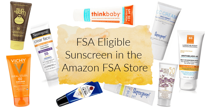 FSA Eligible Sunscreen in the Amazon FSA Store
