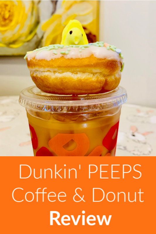 Dunkin Peeps Coffee and donut review