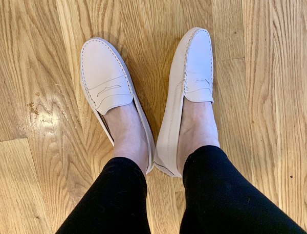 M Gemi leather drivers travel shoes for women