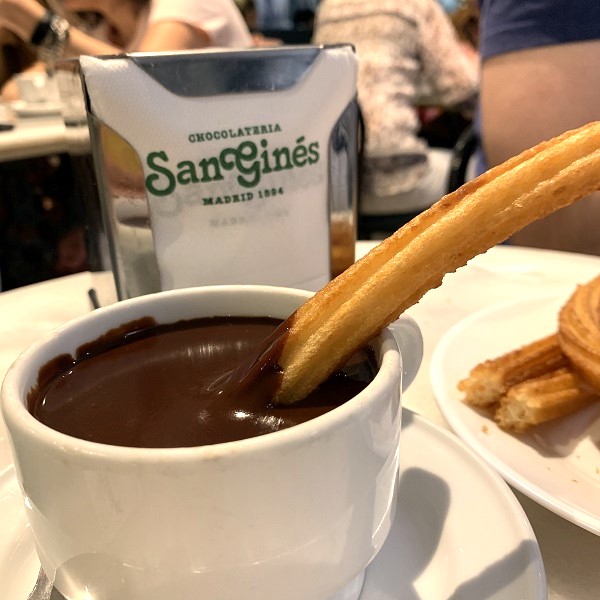 What to do in Madrid for 3 days - Eat Churros at Chocolateria San Gines