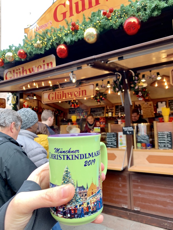 Munich Christmas Market Gluhwein mulled wine