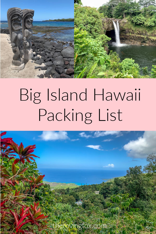 Big Island Hawaii packing list pinterest